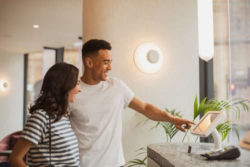 YOTEL Glasgow, Check-in/check-out kiosk