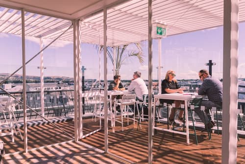 The Muse Christchurch, Art Hotel, Outdoor dining