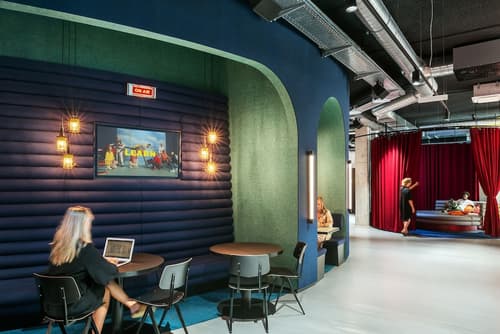 The Social Hub Vienna, Lobby sitting area