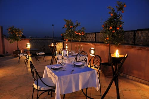 Riad Le Jardin d'Abdou, Couples dining