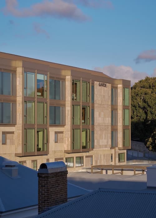 Garde Hotel and Warders Cottages, Exterior