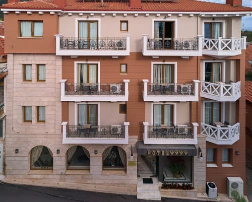 Olympus Mediterranean, Front of property