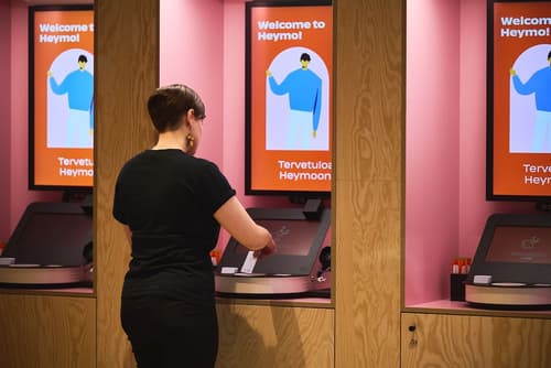 Heymo 1 by Sokos Hotels, Check-in/check-out kiosk