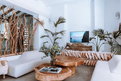 Hacienda Na Xamena, Ibiza, Lobby sitting area