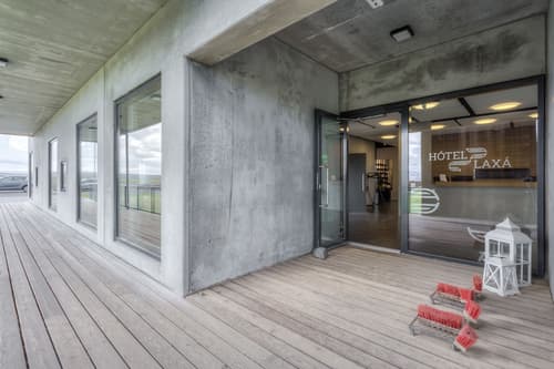 Hótel Laxá, Interior entrance