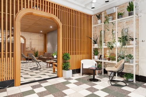 Untitled at 3 Freeman Alley, Lobby sitting area