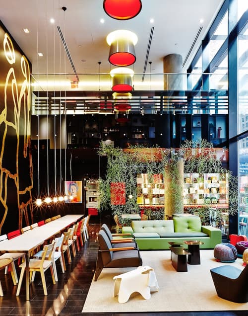 citizenM New York Times Square, Lobby sitting area