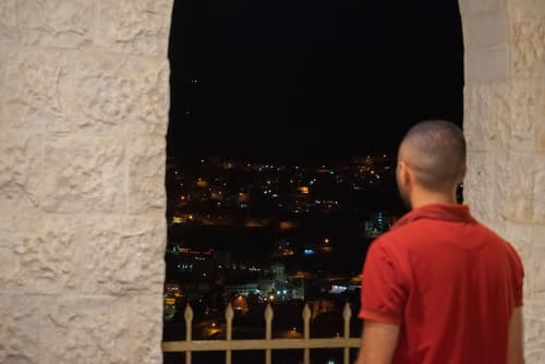 Twilight Hotel Petra, City view from property