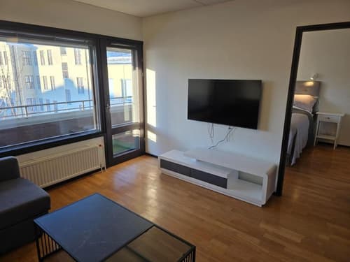 Stylish two-bedroom apartment with balcony & great views, 