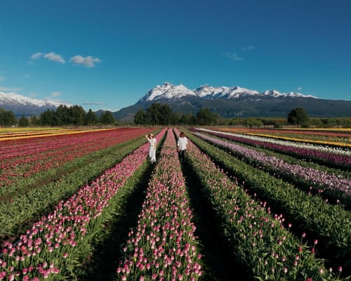 Tulipanes en Trevelin desde El Bolson: 4 noches
