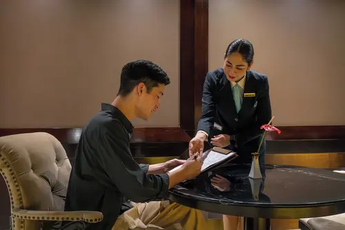 Tower Club at lebua, Check-in/check-out kiosk