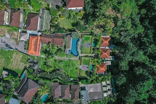 Tirta Arum, Aerial view