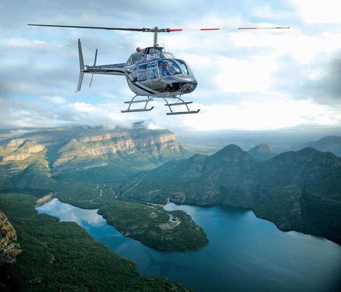 Mpumalanga Helicopter - Bell Jet Ranger Cascades & Canyon Spectacular  - 2 Hours - Max 4