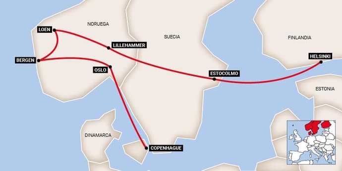 Helsinki y Fiordos Magníficos