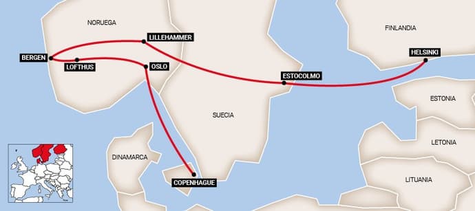 Descubra Los Fiordos y Helsinki (Premium)