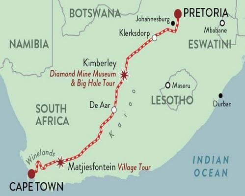 Cape Town Journey - Pretoria a Ciudad del Cabo 