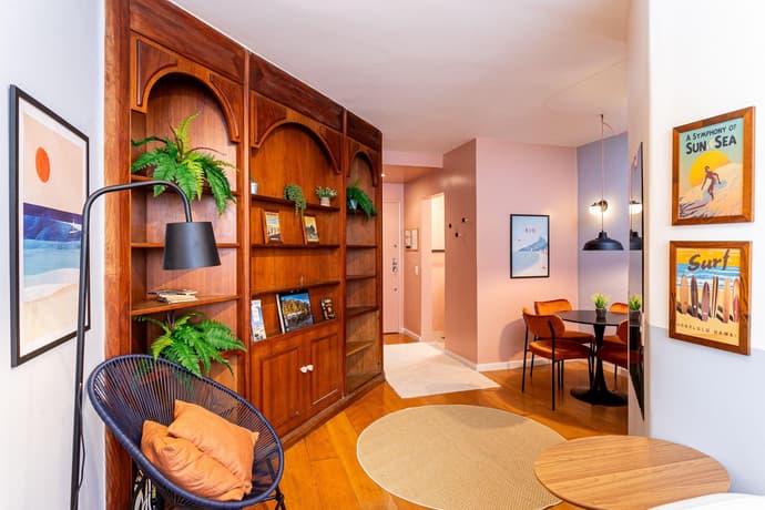 Quarto&Sala a 550m da Praia de Ipanema | PFA58/804, Being area