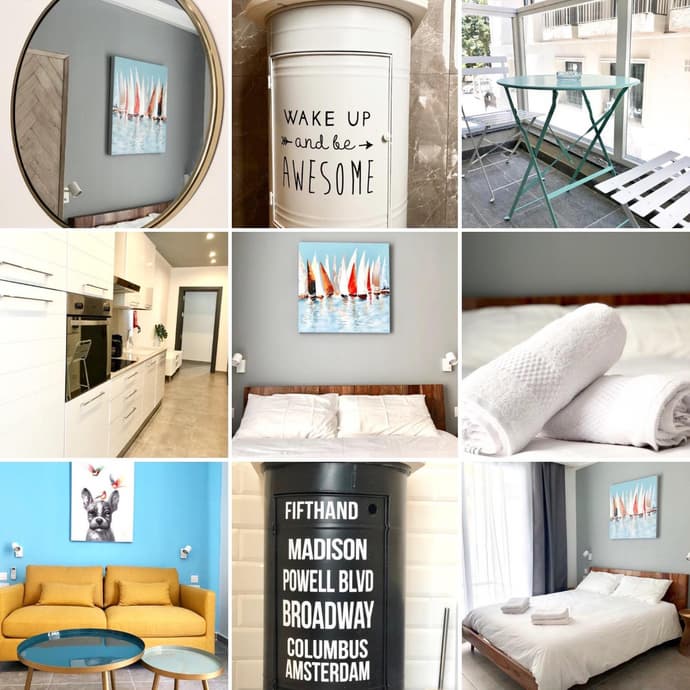 Apartments by Sliema promenade and beach, 