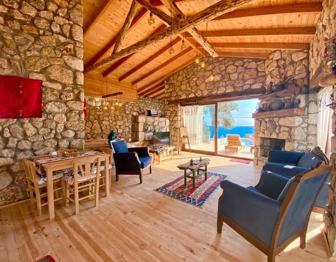 Shavilla Kalkan - Yalı ' da Korunaklı 1+1 Villa, 