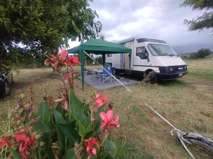 Camper nel Camping Etna, 