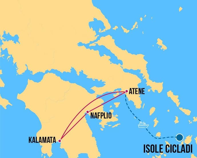 Atene, Argolide e Messinia