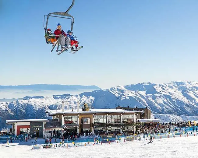 Curso de Ski en la nieve de Santiago