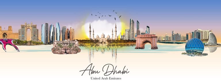 Bild - Stopover in Abu Dhabi <=> indische Ozean / Asien