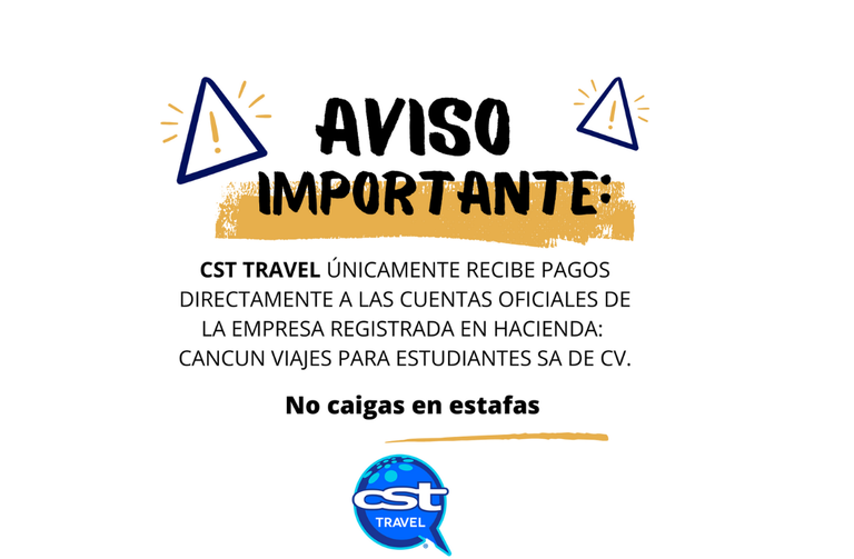 Imagem - Important Notice from CST Travel: Avoid Fraud When Making Your Payments