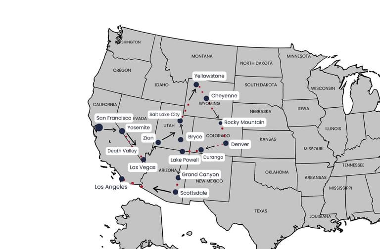 Immagine - Oltre l’Orizzonte: I Grandi Parchi e le Capitali del West