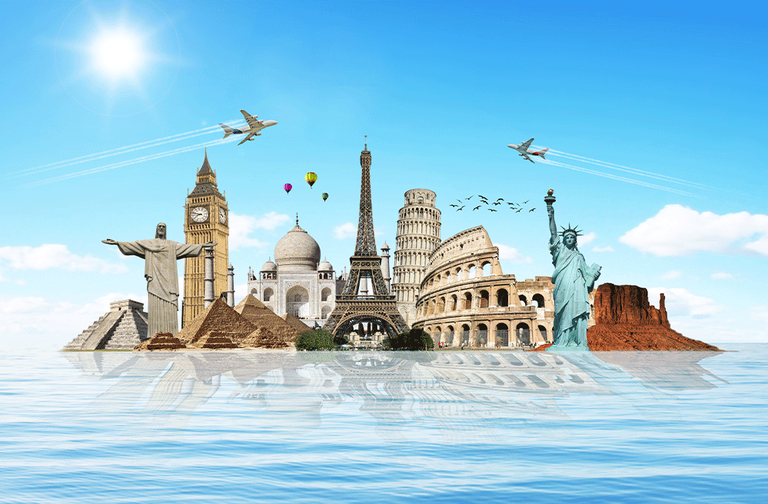 Şəkil - Dünya Üzərindəki Unudulmaz Səyahət Nöqtələri: Budapeşt, Münxen, Tokio, Mərakeş, Meksika, Roma, Nyu-York, Amsterdam, və Kankun.